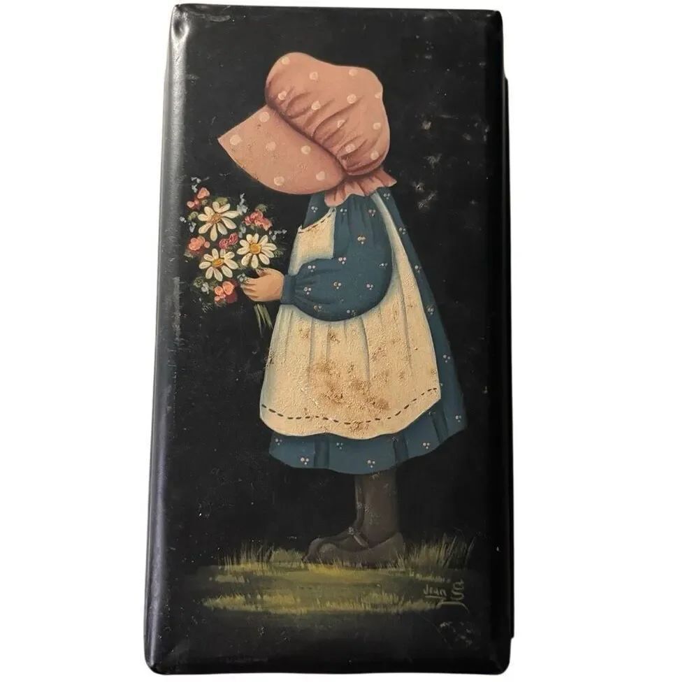 Hand Painted Folk Art Bread Pan